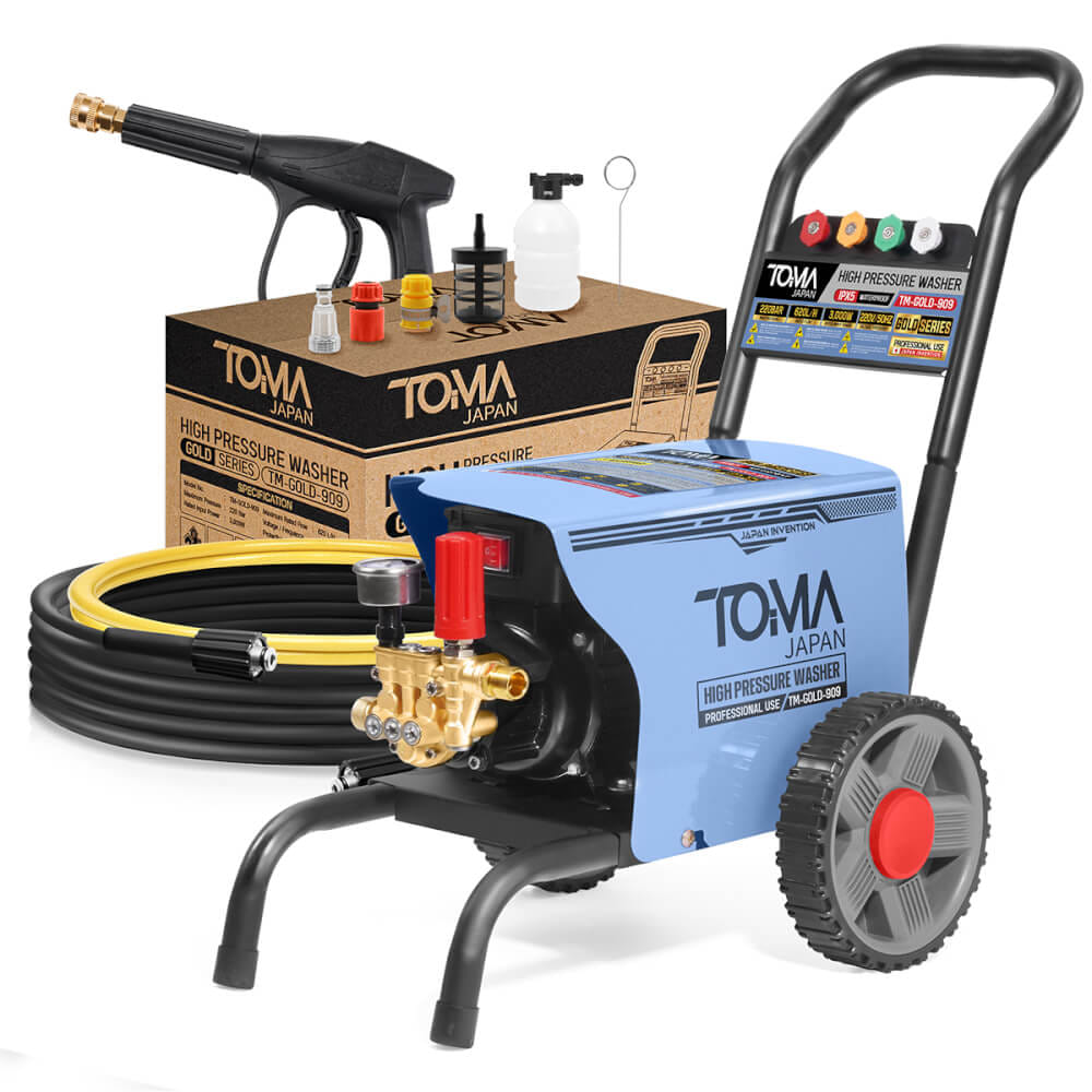 เครื่องฉีดน้ำแรงดันสูง TOMA JAPAN รุ่น TM-GOLD-909 220 บาร์ 3000 วัตต์_8